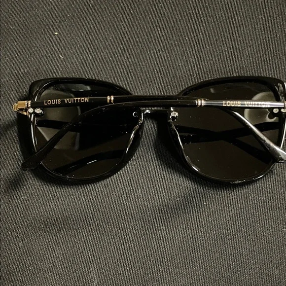 Louis Vuitton Black and Gold Sunglasses - Picture 2 of 2